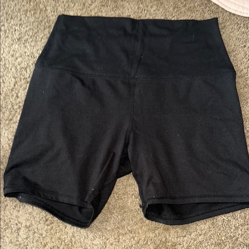 Black Women's High-Waisted Shorts